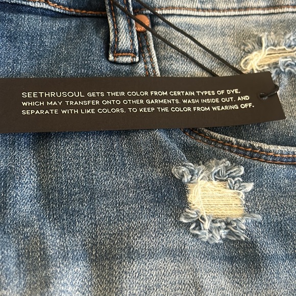 Seethrusoul NWT High Rise Boyfriend Shorts - Picture 6 of 9